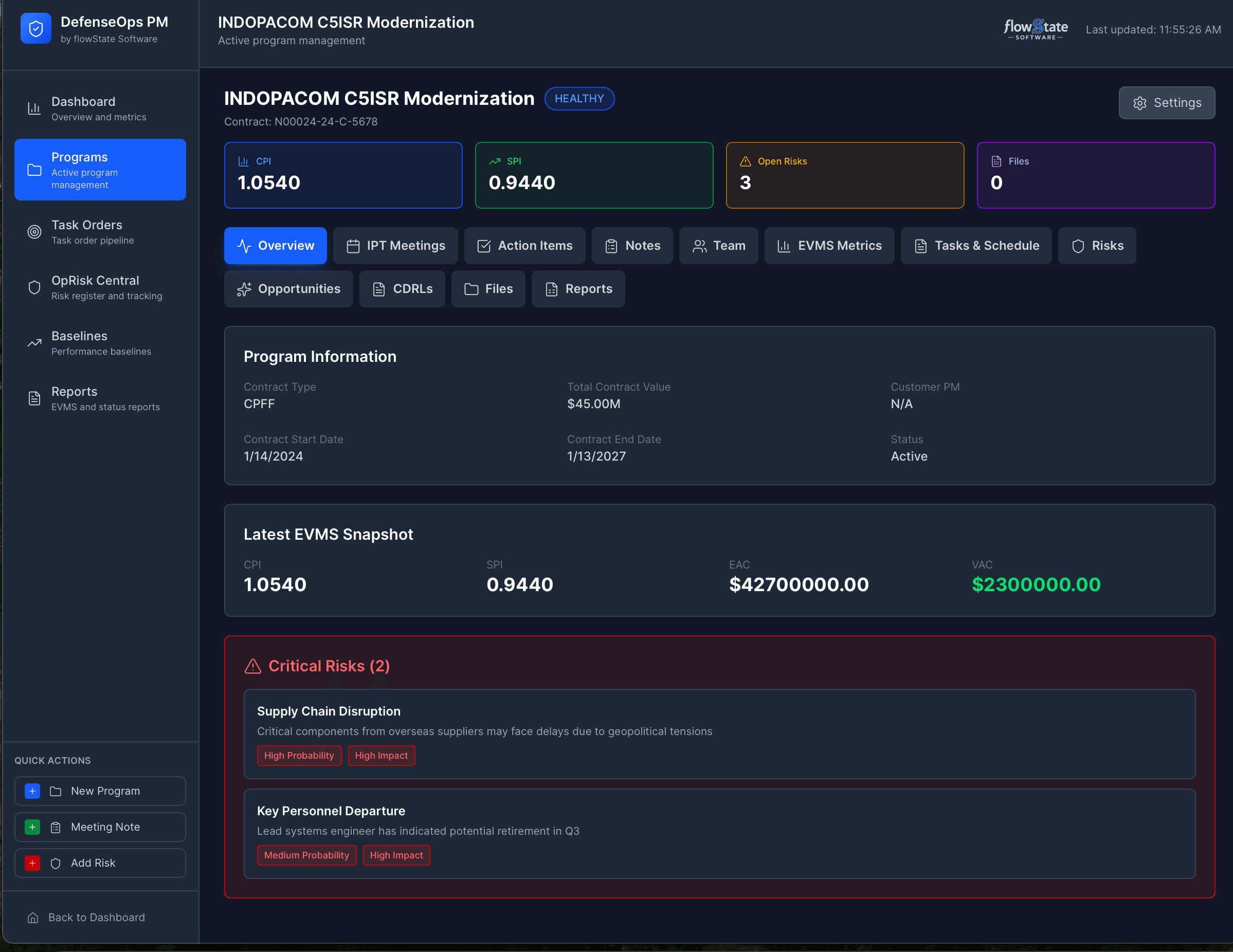 DefenseOps Program Overview